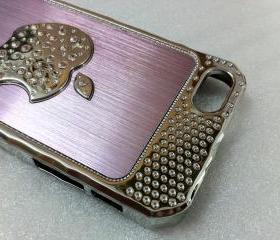 New Bling Sparkle Crystal Logo Pink Elegant iPhone 5 Case Design #2